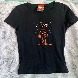 Vintage Y2K Snoopy Baby Doll Tee - Glows in the Dark